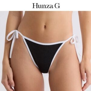 Hunza G Black and White Bikini Bottom
